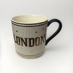 ANTHROPOLOGIE BISTRO TILE ~ London MUG CUP LATTE TEA COFFEE MOSAIC